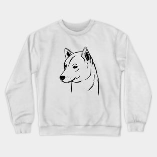 Shiba Inu (Black and White) Crewneck Sweatshirt